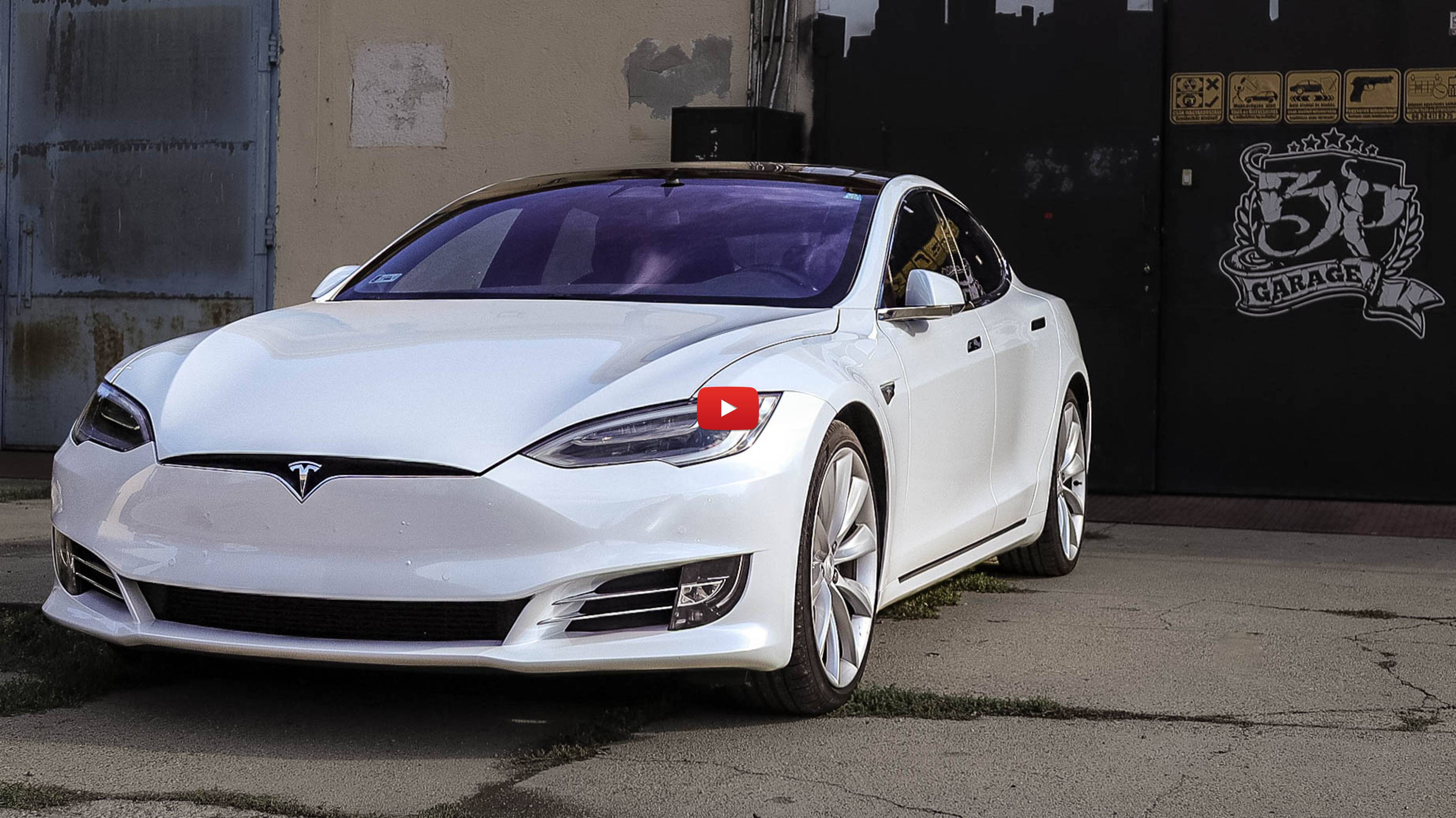 Model S 2022 fényes fehér Tesla fóliázás - Teckwrap White Pearl CK522-HD Teslafólia videó